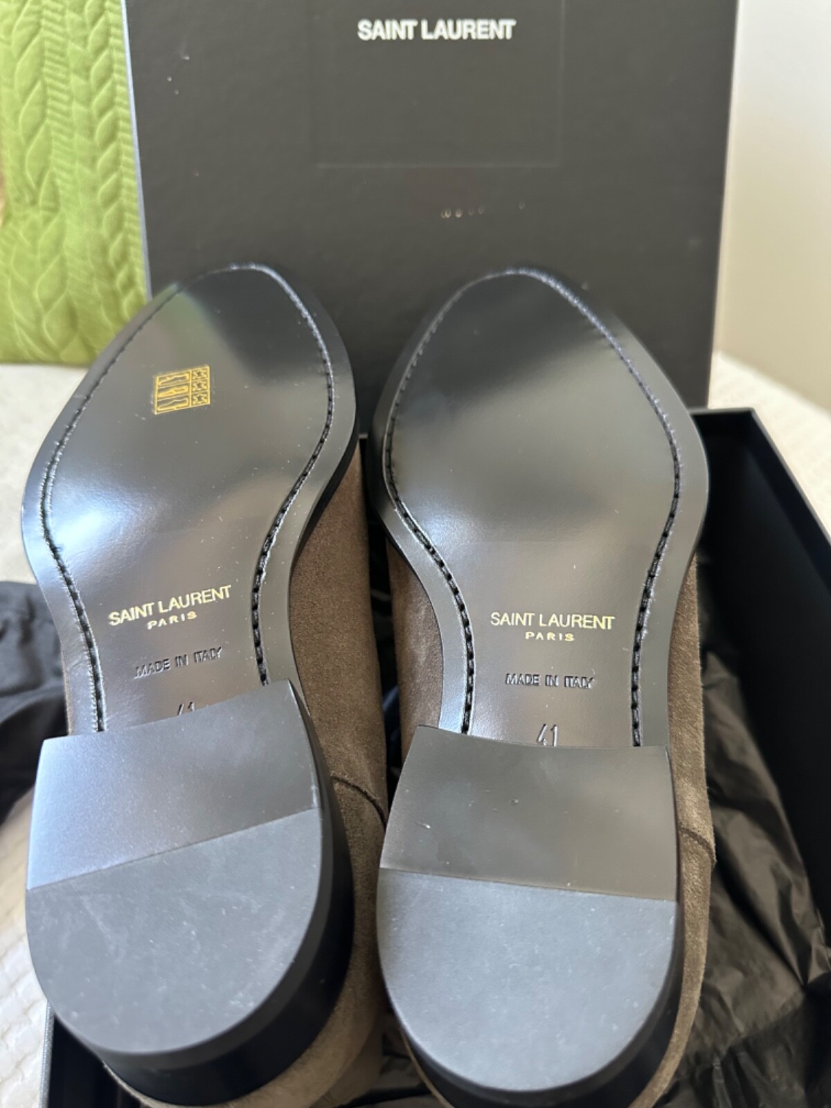 Stivali Chelsea Saint Laurent uomo Wyatt nuovi con scatola e sacchetto antipolvere