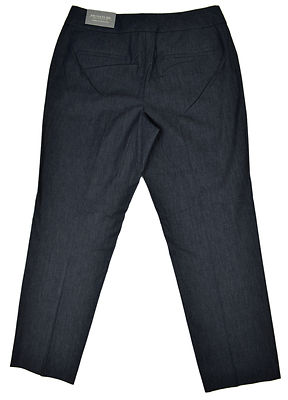 jebas Ann Taylor Womens Denim Blue Signature Fit Cropped Trousers Pants