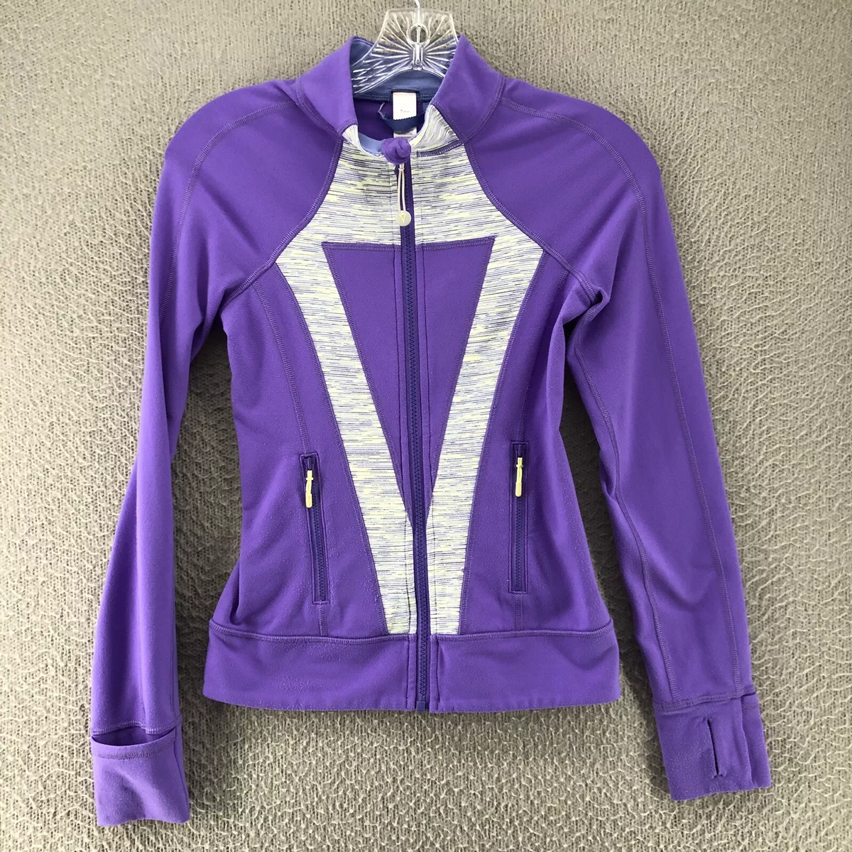 Iviva Lululemon Girls Size 10 Define Jacket Purple Full Zip Up Youth Active  Gym