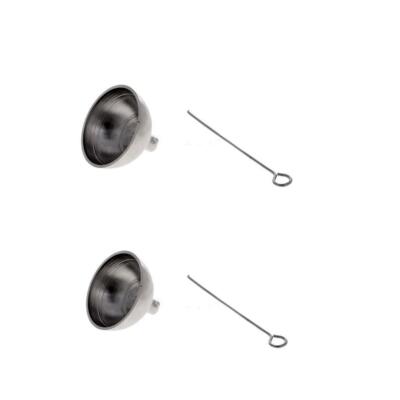 2 Stück Mini Edelstahl Trichter Set Nachfüllen Küche Gewürze Flüssigkeiten mit Stick