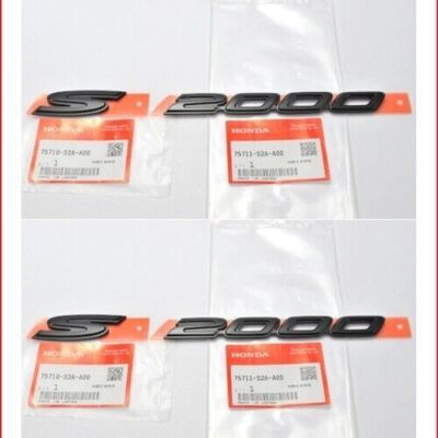 HONDA GENUINE OEM S2000 AP1/AP2 Fender Side BLACK Emblem Badge Set