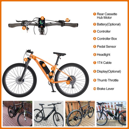 Bafang 26" 27.5" 700C 48V 500W Electric Bicycle Rear Hub Wheel Motor V-Brake US - Picture 7 of 18