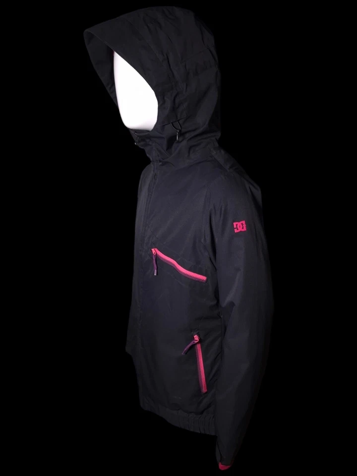 Jaqueta Cruiser DC USA Feminina 10k Impermeável Preta e Rosa Tamanho Médio Muito Bom Estado Usado - Imagem 2 de 4