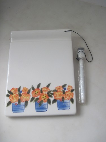 Ceramic Dry Eraser Message Board Flower Theme New - Picture 3 of 11