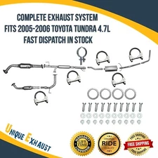 Complete Exhaust System Fits 2005-2006 Toyota Tundra 4.7L Fast Dispatch In Stock