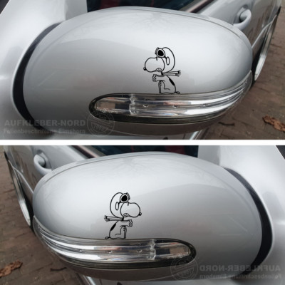 Aufkleber 2x Snoopy Baron 5cm B70 ML + MR Auto Motorrad Laptop Handy Fahrrad