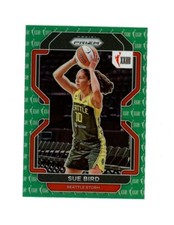 RARE 2022 Prizm GREEN LOGO REFRACTOR SP SUE BIRD! Seattle Storm WNBA