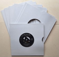 10 x 7" White Card Record Sleeves for 7" Singles & E.P's - Top Quality