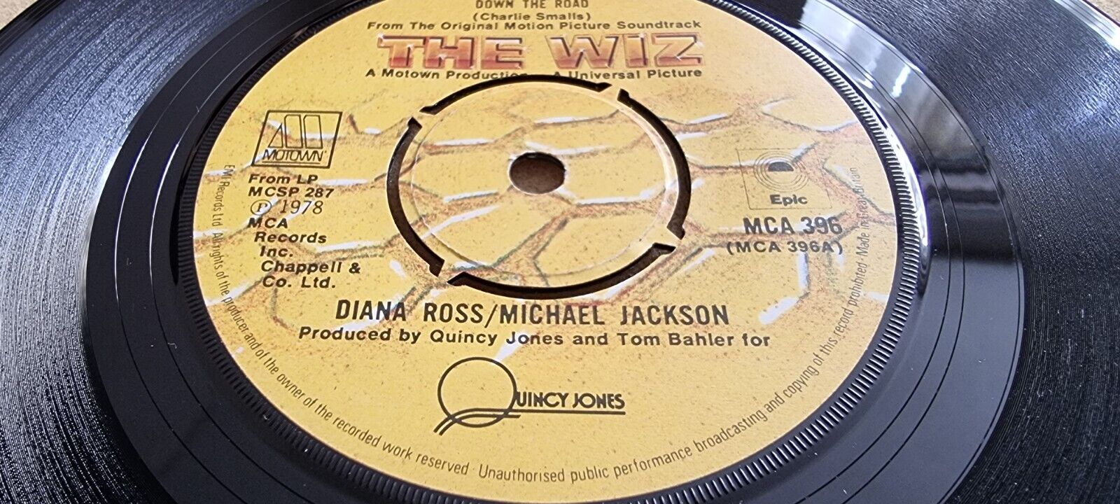 Diana Ross & Michael Jackson, The Wiz,Ease On Down The Road, Poppy Girls MCA 396