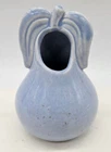 RED WING POTTERY BLUE/ GREEN PEAR SHAPE VASE # 983 4.25" Tall Bird Feeder Gypsy