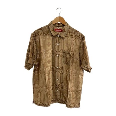 Supreme supreme tray jacquard s s shirt Size: L Gold Men | eBay