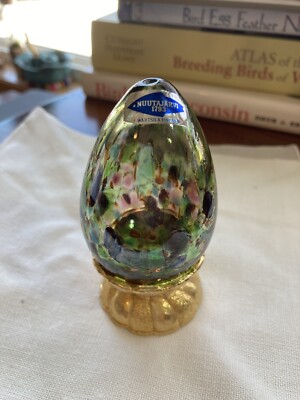 4708 ヌータヤルヴィ　エッグ　Kerttu Nurminen egg Nuutajarvi Kerttu Nurminen Decoration Egg 北欧家具talo tool