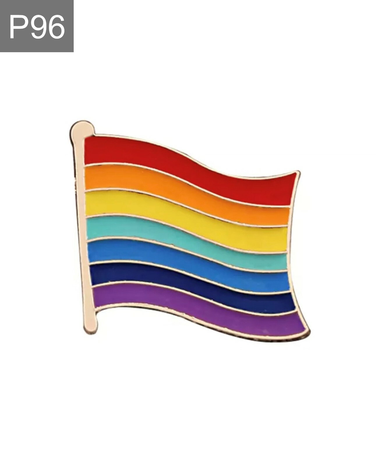 LGBTQ+ Pride Anstecknadel – Regenbogen Schleife & Flaggen, Emaille-Metall, Solidaritäts-Pin