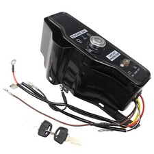 Black Ignition Switch Box W/Keys Compatible W...