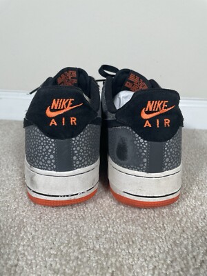 2013 Nike Air Force 1 Low Safari Dark Grey Orange Mens Sz 10  display picture 2