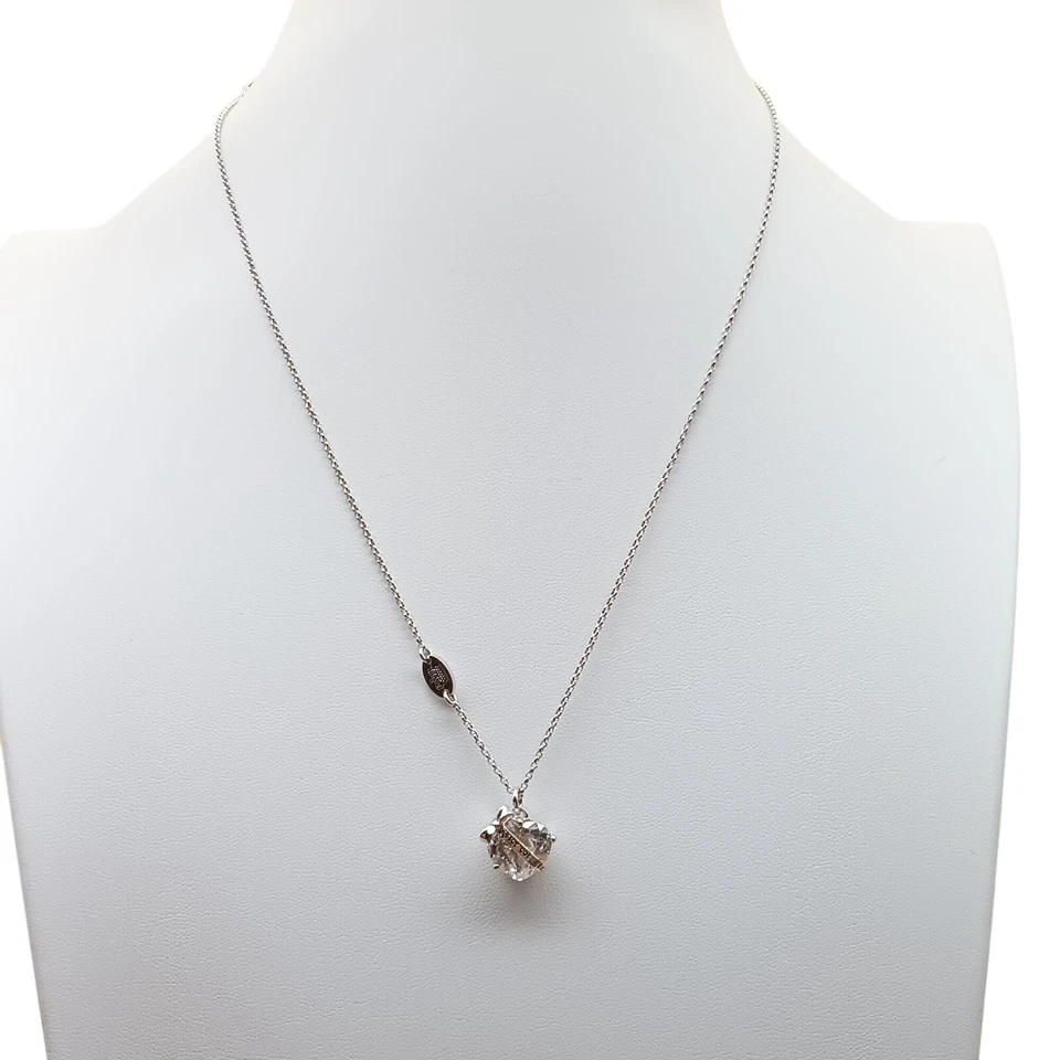 Collar Colgante Corazón Cristal Tono Plateado Juicy Couture con Dije de Marca Foto 3 de 3