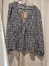 Shein Frenchy 4XL Long Sleeve Dress Babydoll  Blouse NWT 