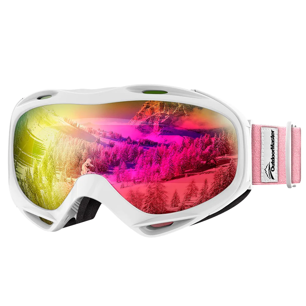 Outdoor Master OTG XS Snow Goggles OutdoorMaster OTG XS Ski Goggles Adult Size Black Frame  main image 2