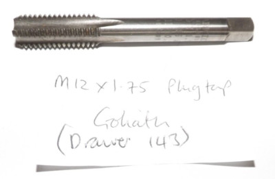 M12 X 1,75 STECKGEWINDEBOHRER - GOLIATH - ENGINEERING