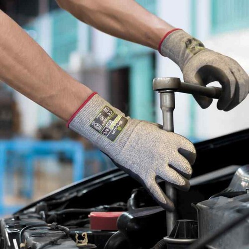 Showa 386 Handschuhe Duracoil Schnitt Resistent Hppe / Nitril Schaum Griff - Bild 4 von 4