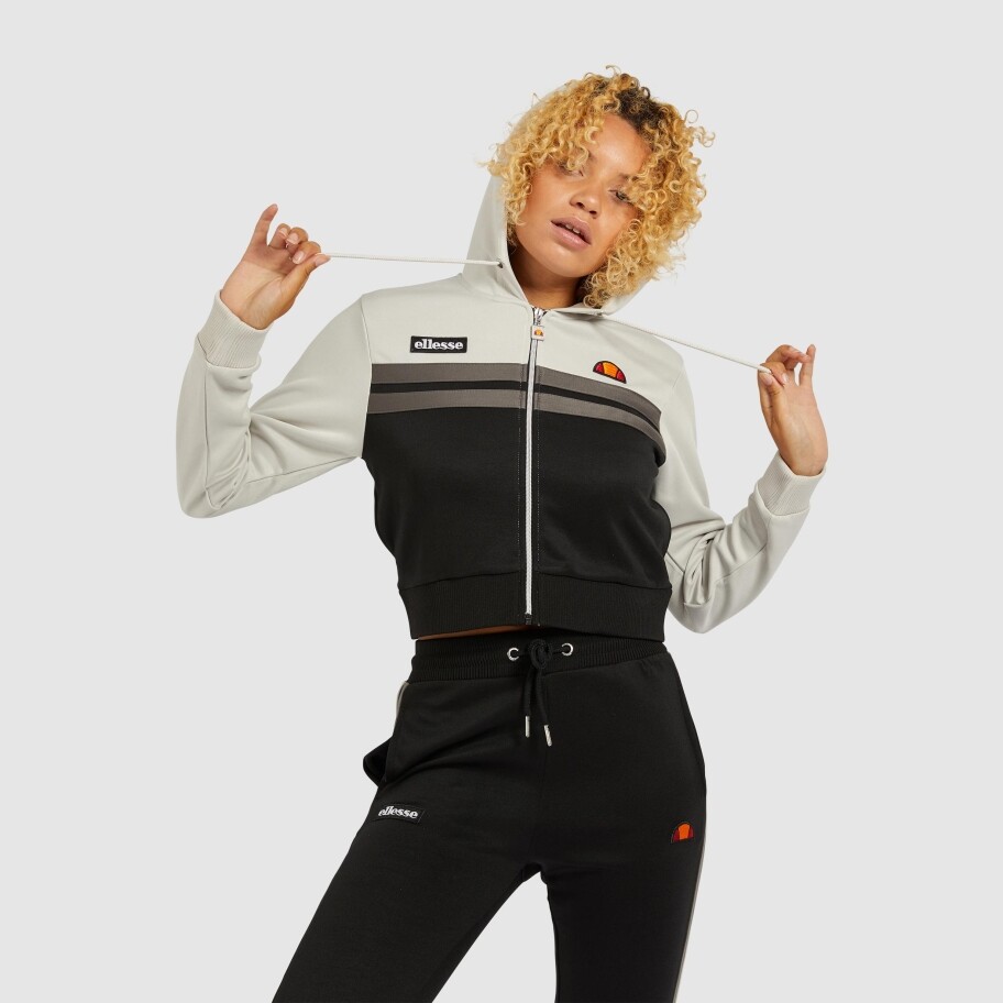 Ellesse Womens Hoodie Zip Up Grey 10uk Full Zip RRP £60 UK