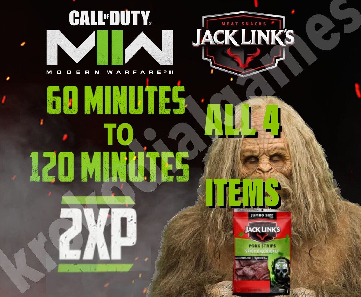 Buy Call of Duty®: Modern Warfare® II - Jack Links DLC + 30MIN Double XP  (DLC) PC Other key! Cheap price