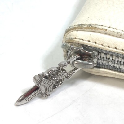 CHROME HEARTS REC F WALLET BLUE  100%正規品 クロムハーツ 財布（Chrome Hearts）REC F ZIP ＃2 レザー