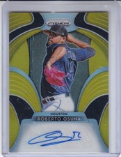 ROBERTO OSUNA 2019 PRIZM GOLD AUTO AUTOGRAPH #07/10 HOUSTON ASTROS #S-RO