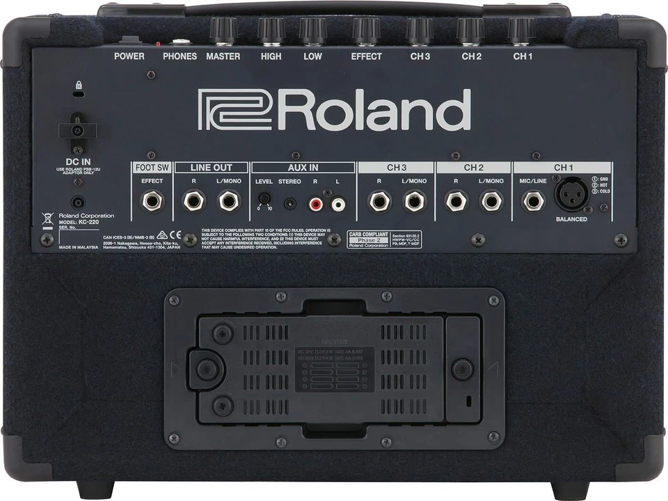 Roland KC-220 Battery-Powered Stereo Keyboard Amplifier 30W - Image 2 of 3