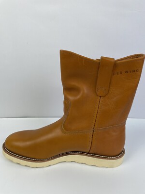 靴 REDWING / PECOS / 8866 / 9inch Red Wing 8866 Pecos Oro Russet Brown Leather Pull On Boots