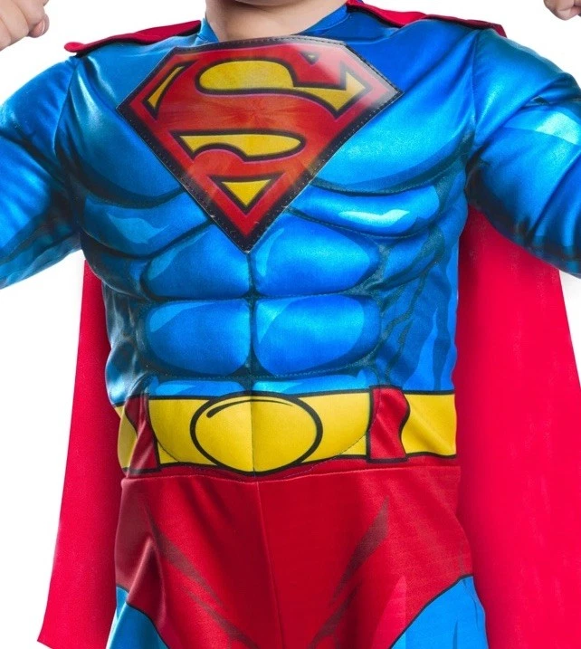 Nuevo Adorable Disfraz de Superman DC de Rubies Niños Pequeños Talla 3T-4T Foto 2 de 4