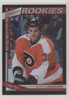 2013-14 O-Pee-Chee Black Rainbow Foil 71/100 Oliver Lauridsen #521 Rookie RC 1o3
