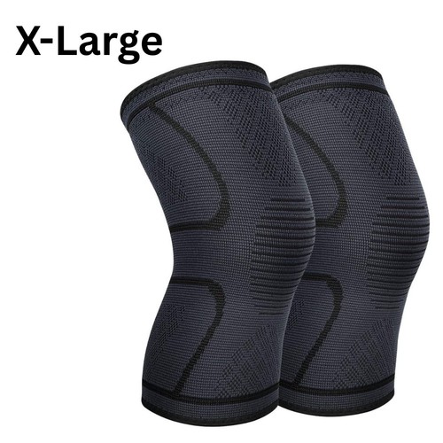 2x Knee Support Compression NHS Sleeve Brace Patella Arthritis Pain Relief Gym - Picture 17 of 17
