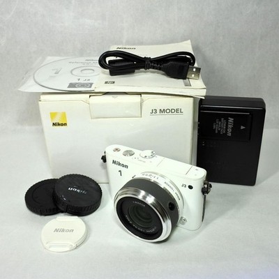 Nikon1 J3 ＋ NIKKOR 11-27.5mm Lens Kit White 14.25MP