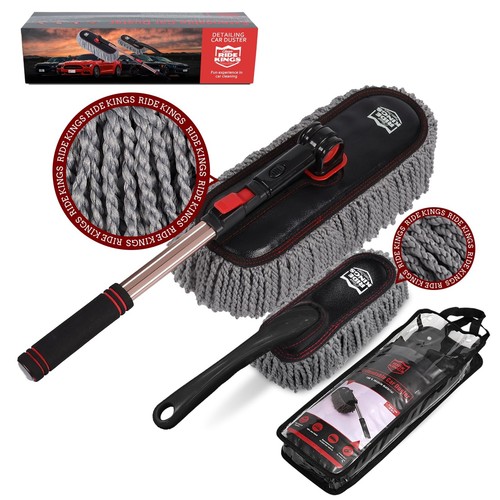 Car Duster Set,Car Duster Exterior Scratch Free with Extendable Handle,Large ...