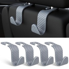 4-Pack Car Headrest Hooks Holds 55lbs Seat Storage Organizer for Bags