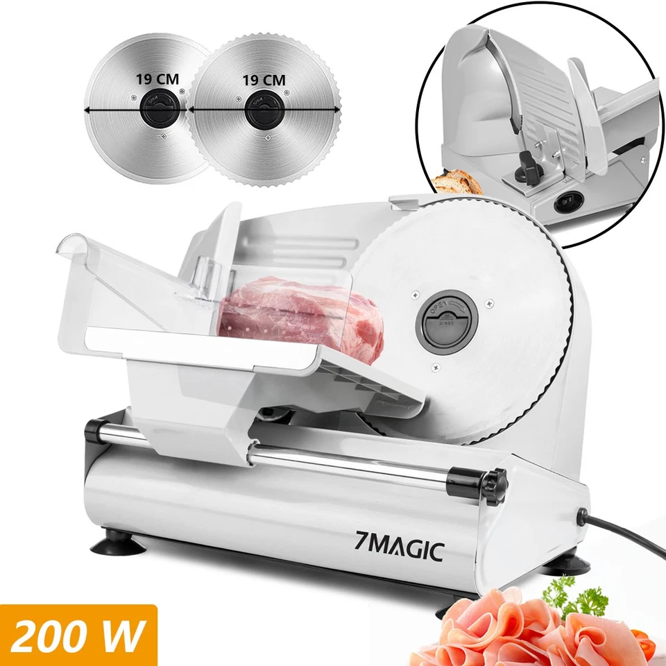 Allesschneider elektrische Brotmaschine Wurstschneider 200W Schneidemaschine - Bild 2 von 4