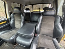 05 Dodge Ram Srt10 Quad Cab Front Rear Seat Interior Set Black Leather And Suede