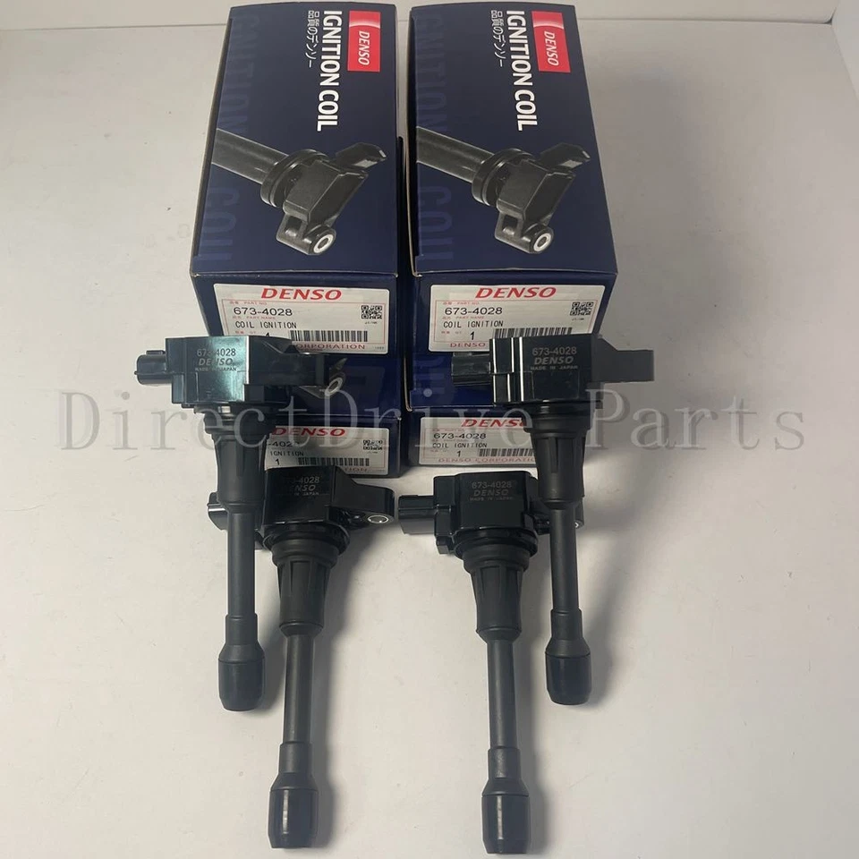4Pcs DENSO Direct Ignition Coils-Coils 673-4028 For 2007-2020 Nissan INFINITI Foto 3 de 4