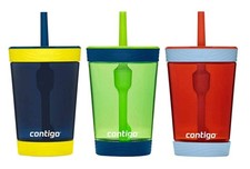 Contigo Kids 3 Pack Tumblers - Blue Green Red
