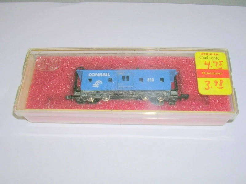 Con-Cor N Scale (Conrail Bay Window Caboose #890) Original Box - Image 2 of 3