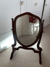 Small Victorian Dressing Table Swing Mirror Mahogany In Excellent Condition