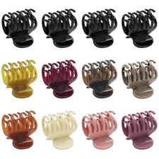 12PCS Small Claw Hair Clips with Double Row Teeth for Fine or Thick Hair - 1.6"
