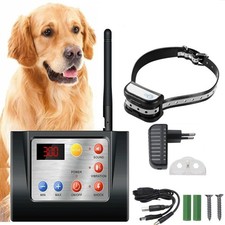 2-in-1 Electric Rechargeable 100-990ft IPX7 Wireless Dog Fence Adjustable Range