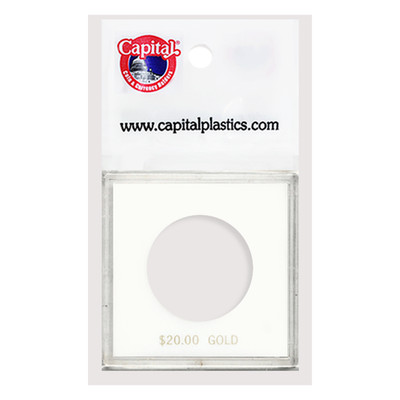 White Capital Plastics Krown Coin Holder Display for $20 Gold Double Eagle Slab