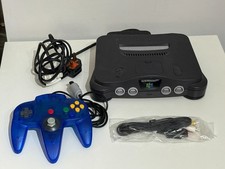 Nintendo 64 N64 Console Tested Working With Cables & Controller.