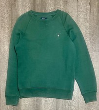 GANT Sweater Heavy Cotton Green Crew Neck Long Sleeve Men  s Size Small