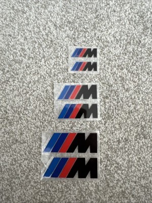 BMW M Sport Brake Caliper Stickers Decals Vinyl Logo 6 Pack Black Heat Resistant