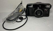 Canon Sure Shot 80 Tele SAF Point  Shoot 35mm Film Camera Black Film -FAST SHIP