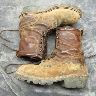 Red Wing Logger Max Boots Mens 9D Brown Leather Insulated  display picture 2